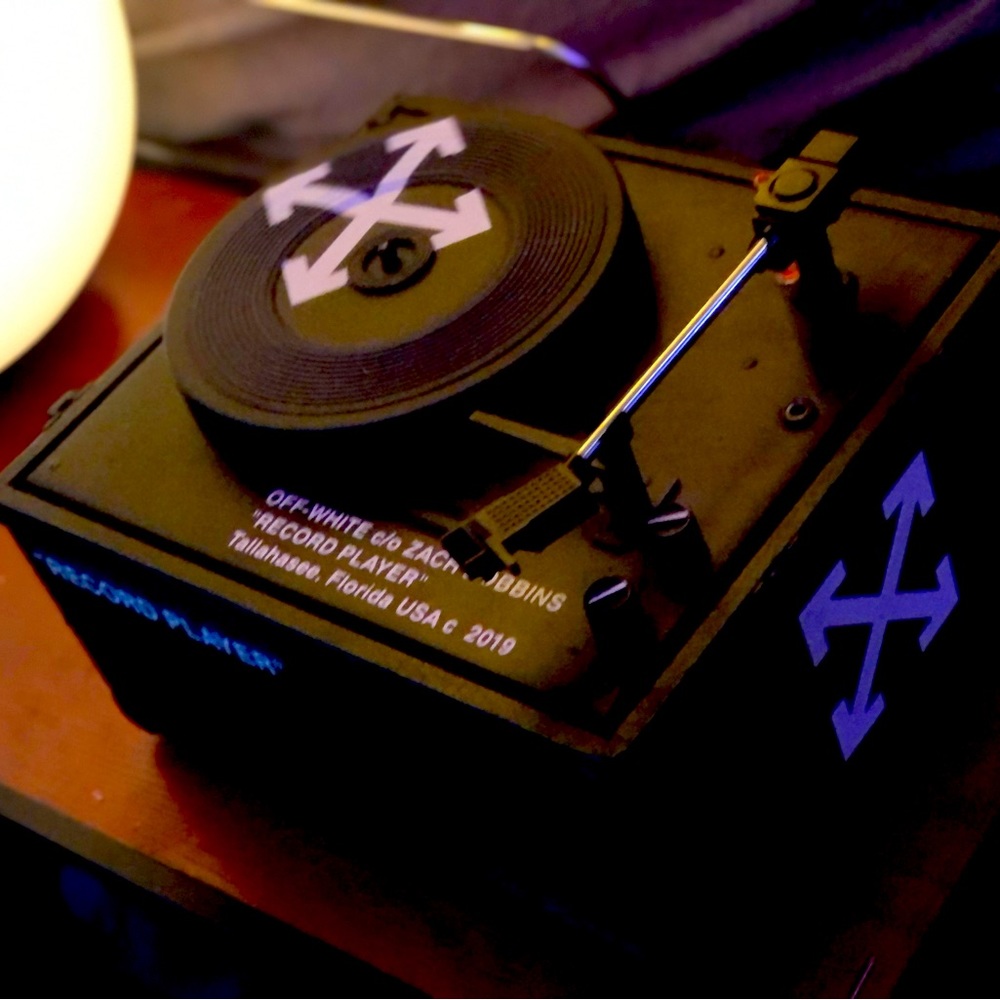 Off-White brand  Record Player ( built in speakers )